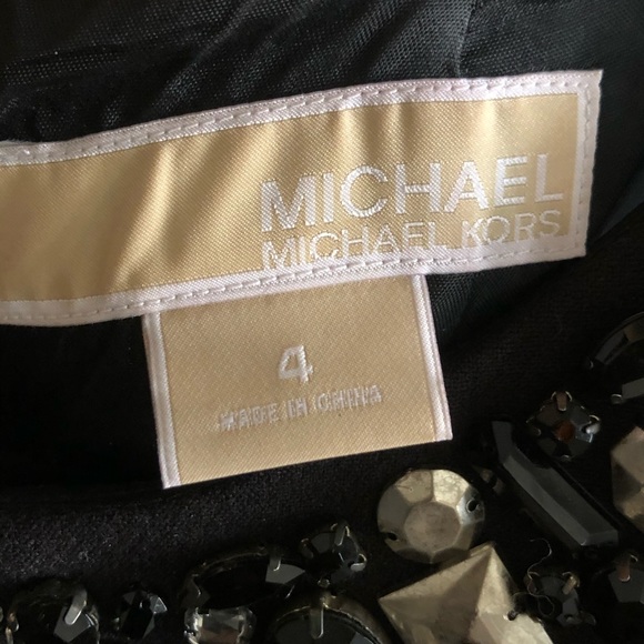 MICHAEL KORS DRESS BLACK WITH JEWELS - Picture 5 of 6